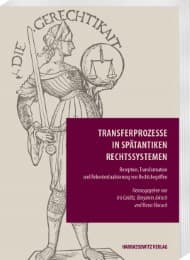 Cover von Transferprozesse in spätantiken Rechtssystemen