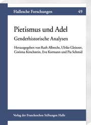 Cover von Pietismus und Adel
