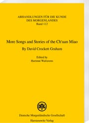 Cover von More Songs and Stories of the Ch'uan Miao. By David Crockett Graham