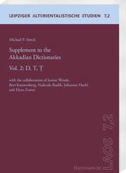 Cover von Supplement to the Akkadian Dictionaries Vol.2: D, T,T