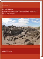 Cover von Mitteilungen des Deutschen Archäologischen Instituts, Abteilung Kairo 74 (2018)