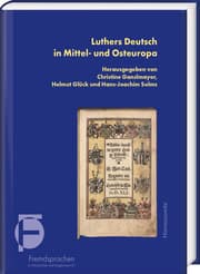 Cover von Luthers Deutsch in Mittel- und Osteuropa