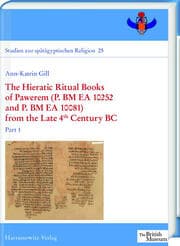 Cover von The Hieratic Ritual Books of Pawerem (P. BM EA 10252 and P. BM EA 10081) from the Late 4th Century BC