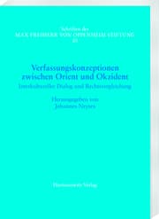 Cover von Verfassungskonzeptionen zwischen Orient und Okzident. Interkultureller Dialog und Rechtsvergleichung
