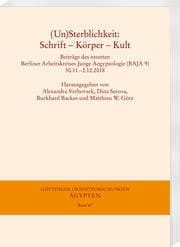 Cover von (Un) Sterblichkeit: Schrift - Körper - Kult