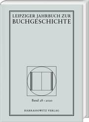 Cover von Leipziger Jahrbuch zur Buchgeschichte 28 (2020)