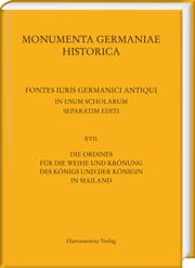 Cover von Die Ordines für die Weihe und Krönung des Königs und der Königin in Mailand