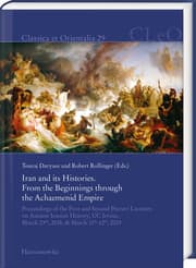 Cover von Iran and its Histories. From the Beginnings through the Achaemenid Empire