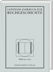 Cover von Leipziger Jahrbuch zur Buchgeschichte 29 (2021)