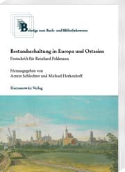 Cover von Bestandserhaltung in Europa und Ostasien