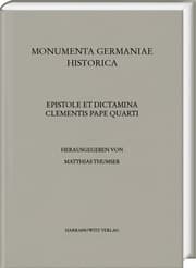 Cover von Epistole et dictamina Clementis pape quarti -- Das Spezialregister Papst Clemens' IV. (1265-1268)
