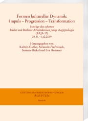 Cover von Formen kultureller Dynamik: Impuls - Progression - Transformation
