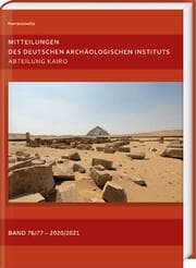 Cover von Mitteilungen des Deutschen Archäologischen Instituts, Abteilung Kairo 76/77 (2020/2021)