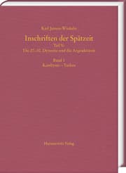 Cover von Inschriften der Spätzeit