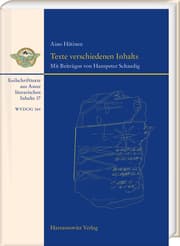 Cover von Texte verschiedenen Inhalts