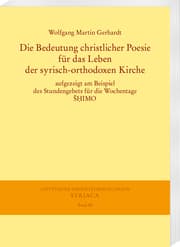 Cover von Die Bedeutung christlicher Poesie für das Leben der syrisch-orthodoxen Kirche
