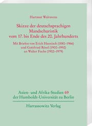 Cover von Skizze der deutschsprachigen Mandschuristik vom 17. bis Ende des 20. Jahrhunderts