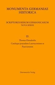 Cover von Thomas Ebendorfer, Catalogus praesulum Laureacensium