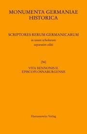 Cover von Vita Bennonis II, episcopi Osnabrugensis auctore Nortberto abbate Iburgensi