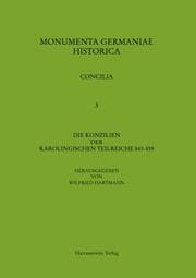 Cover von Die Konzilien der karolingischen Teilreiche 843-859