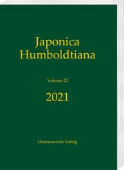 Cover von Japonica Humboldtiana 23 (2021)