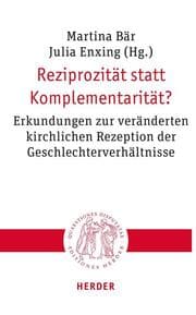 Cover von Reziprozität statt Komplementarität?