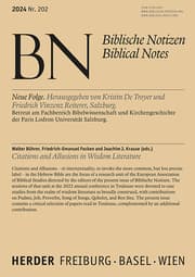 Cover von Citations and Allusions in Wisdom Literature