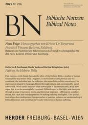 Cover von Pain in the Hebrew Bible