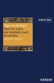 Cover von Quaestiones in tertium De anima. Über die Lehre vom Intellekt nach Aristoteles