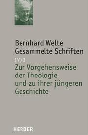 Cover von Zur Vorgehensweise der Theologie und zu ihrer jüngeren Geschichte