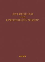 Cover von 'Der Weise lese und erweitere sein Wissen'