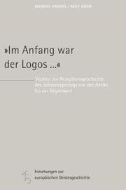 Cover von 'Im Anfang war der Logos...'