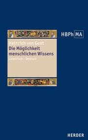 Cover von Die Möglichkeit menschlichen Wissens. Artikel 1 der Summa Quaestionum Ordinarium