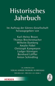 Cover von Historisches Jahrbuch 139/2019