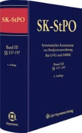 Cover von Systematischer Kommentar zur Strafprozessordnung