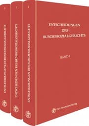 Cover von Entscheidungen des Bundessozialgerichts