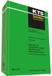 Cover von Nationale und internationale Aspekte des Restschuldbefreiungs-Tourismus