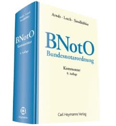 Cover von Bundesnotarordnung (BNotO)