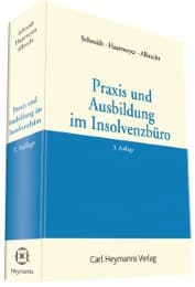 Cover von Praxis und Ausbildung im Insolvenzbüro