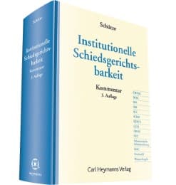 Cover von Institutionelle Schiedsgerichtsbarkeit