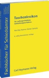 Cover von Taschenlexikon für Schiedsämter und Schiedsstellen