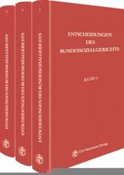 Cover von Entscheidungen des Bundessozialgerichts
