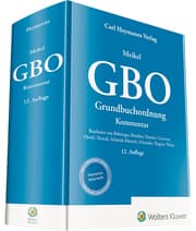 Cover von GBO - Grundbuchordnung