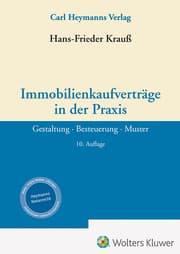 Cover von Immobilienkaufverträge in der Praxis