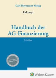 Cover von Handbuch der AG-Finanzierung