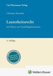 Cover von Lauterkeitsrecht