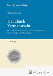 Cover von Handbuch Vertriebsrecht