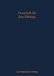 Cover von Festschrift für Jens Ekkenga