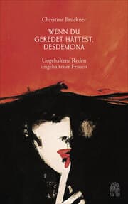 Cover von Wenn du geredet hättest, Desdemona