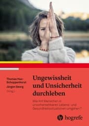 Cover von Ungewissheit und Unsicherheit durchleben